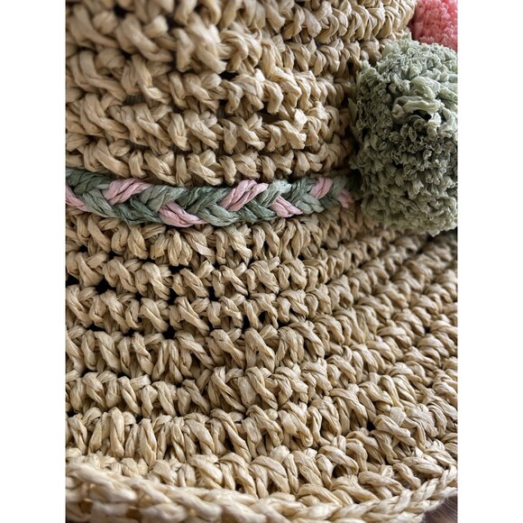 El Corte Ingles Kids Crochet Paper Straw Hat  Size 7-14Y - Picture 12 of 12